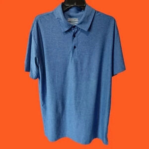 Cossniss short sleeve polo shirt size XL blue color